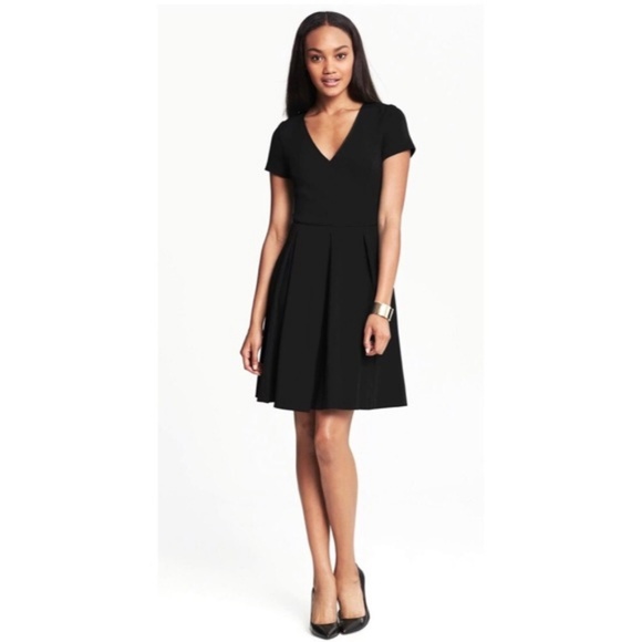 black ponte dress